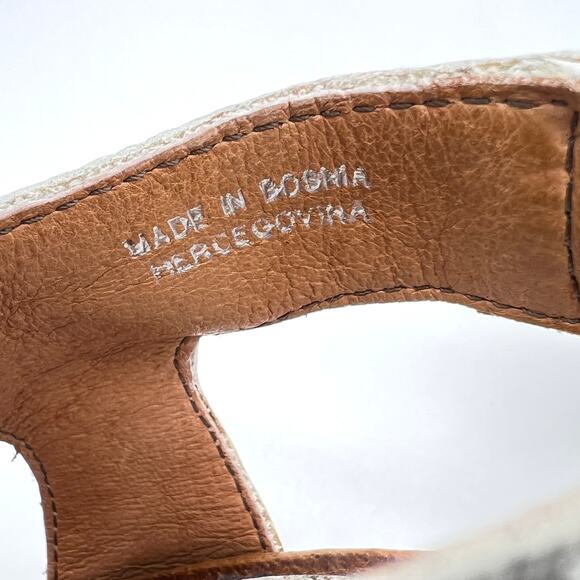 MIZ MOOZ Michelle Heeled Sandal Womens 40 White Leather Open Toe Slingback - Picture 7 of 11